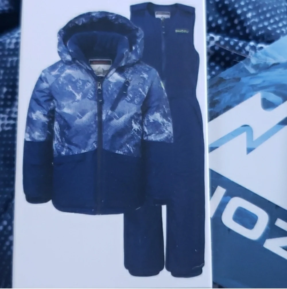 Snozu Blue Winter Jacket and Bib Set